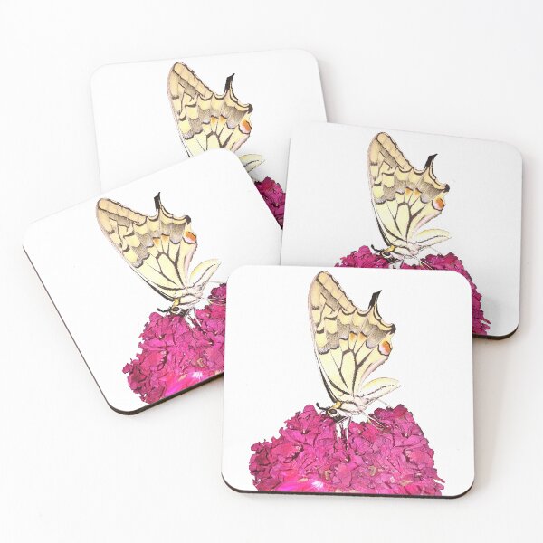 Item preview, Elegant Butterfly on Vibrant Pink Blossoms designed and sold by Gdmark.