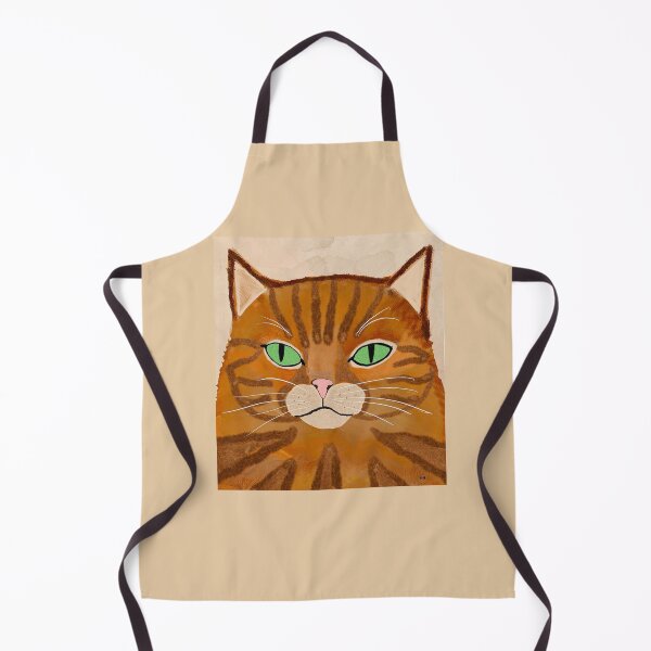 Item preview, Green-Eyed Ginger Cat Portrait designed and sold by Elaine M Hayward .