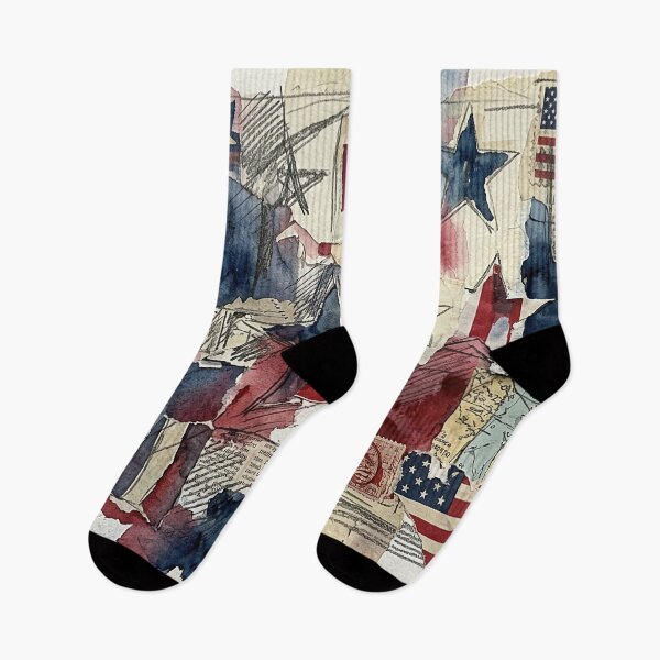 Item preview, Red White and Blue USA Collage designed and sold by LibertyForge-Co.