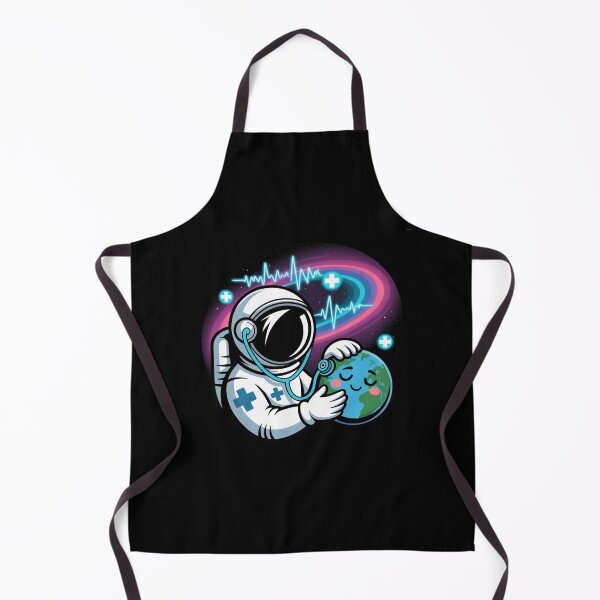 Item preview, Galactic Doctor Astronaut Checking Planet Heartbeat Sticker designed and sold by Barkashow.