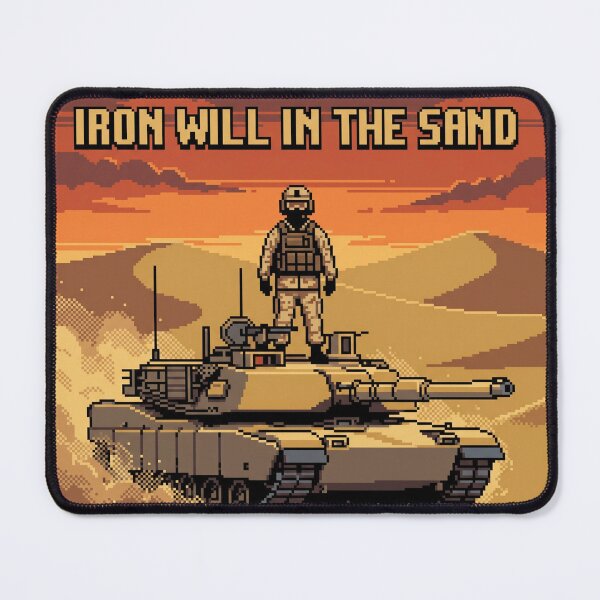Item preview, IRON WILL IN THE SAND designed and sold by Noexcusesstore.