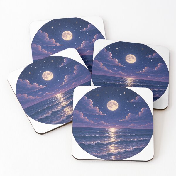 Item preview, Moon Path Ocean – Dreamy Moonlit Sea Aesthetic designed and sold by Seculinator.