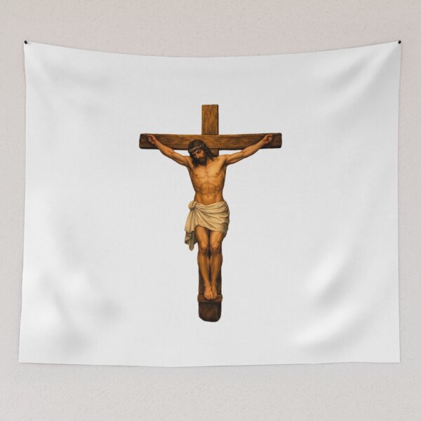 Item preview, Jesus on the Cross Crucifix Painting designed and sold by dragonmotor7.