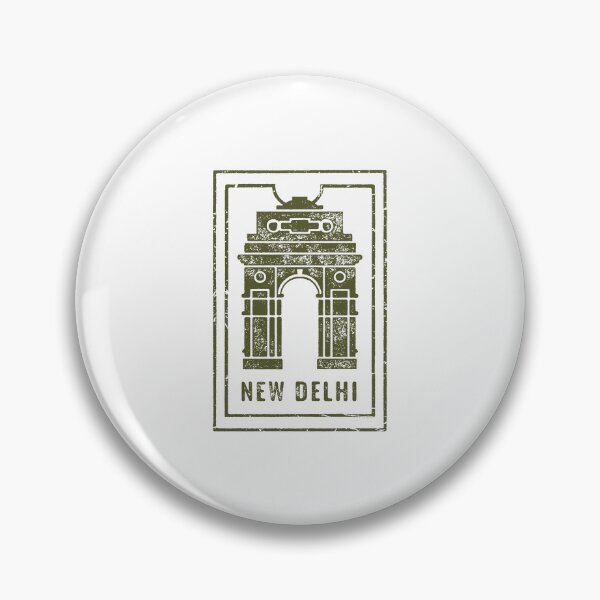 Item preview, Vintage New Delhi Travel Stamp designed and sold by RickTShop.