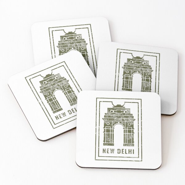Item preview, Vintage New Delhi Travel Stamp designed and sold by RickTShop.