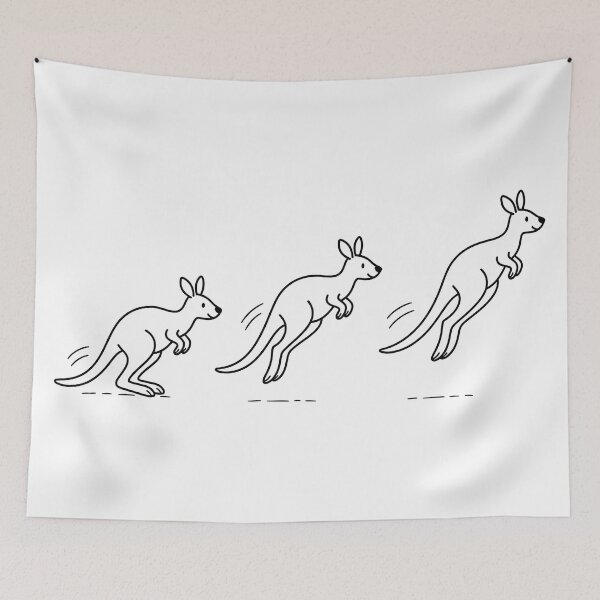 Item preview, Kangaroo jump designed and sold by PrintLabStudio.