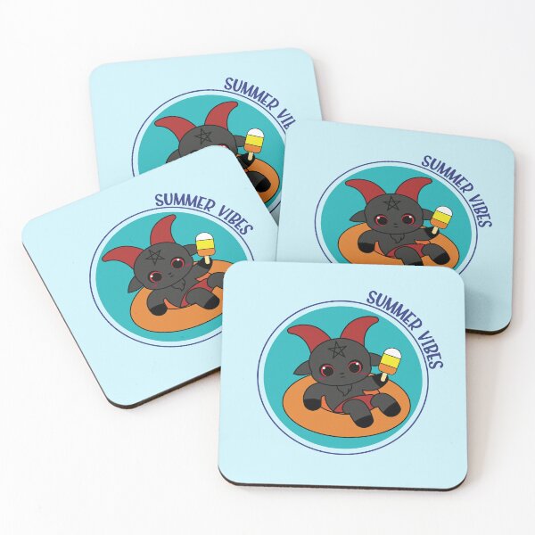Item preview, Summer Vibes Baphomet Pool Float – Kawaii Spooky Cute Summer Design designed and sold by Hallowed Artistry.