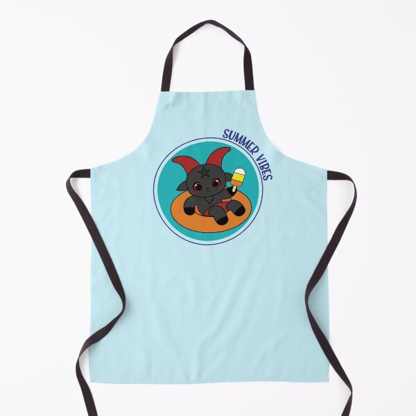 Item preview, Summer Vibes Baphomet Pool Float – Kawaii Spooky Cute Summer Design designed and sold by Hallowed Artistry.