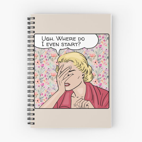 Item preview, Comic Woman Does Not Know Where To Start designed and sold by Unhinged Heather.