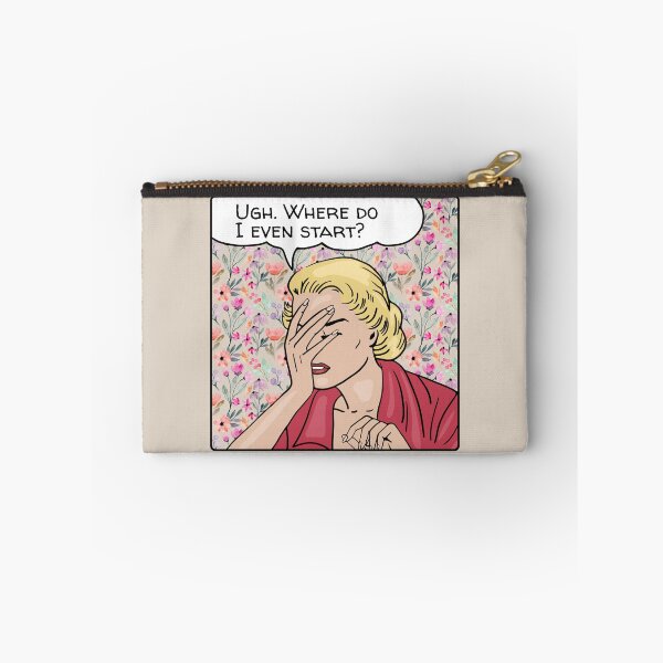 Item preview, Comic Woman Does Not Know Where To Start designed and sold by Unhinged Heather.