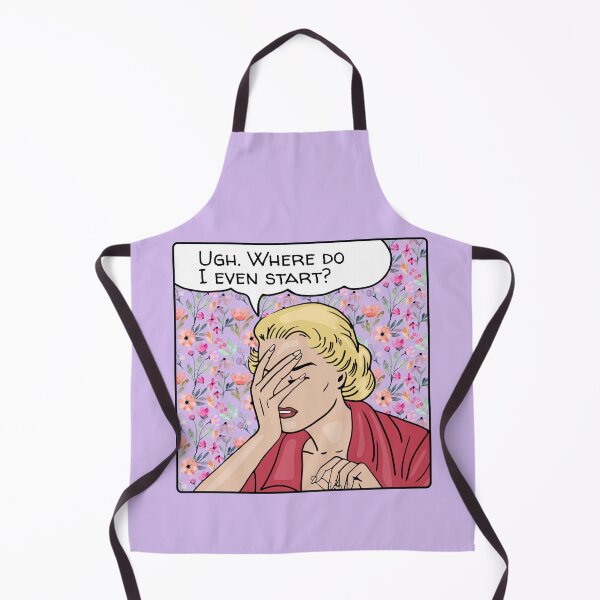 Item preview, Comic Woman Does Not Know Where To Start designed and sold by Unhinged Heather.