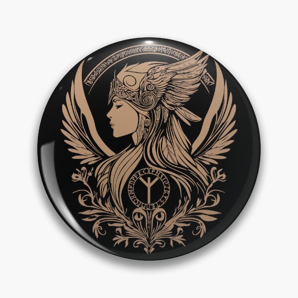 Item preview, Viking Valkyrie Design with Norse Protection Rune | Nordic Mythology Warrior Design | Norse Pagan Viking Design designed and sold by Fablemyst.