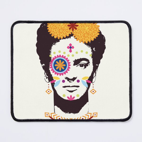 Item preview, Colorful portrait inspired by Frida Kahlo designed and sold by danielrospad.