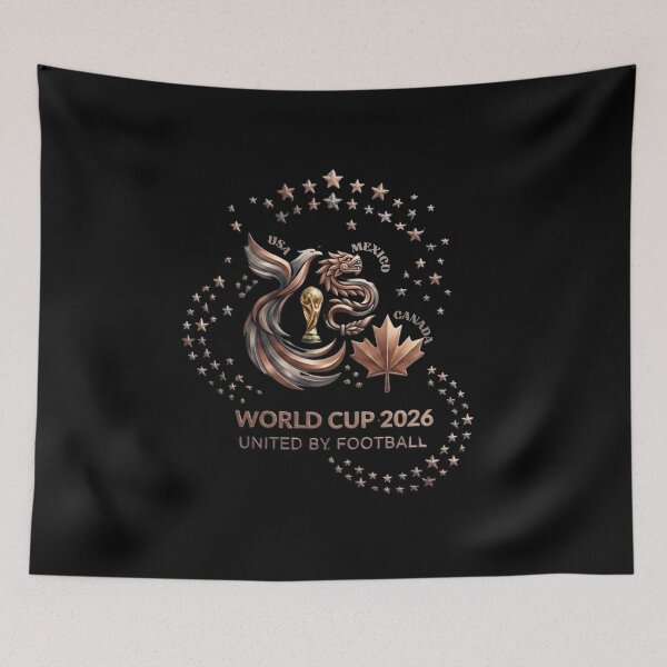 Item preview, World Cup 2026 United By Football Logo Art designed and sold by daila70.