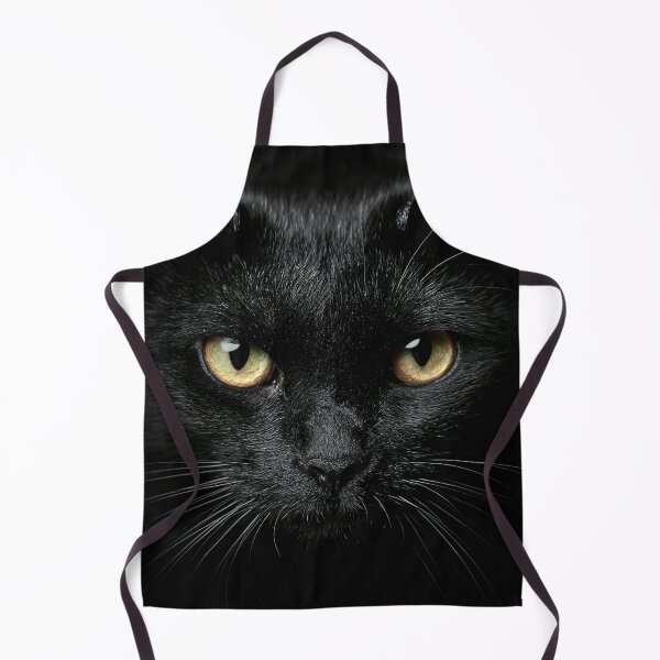 Item preview, Intense Black Cat Portrait designed and sold by AI-lineDesign.