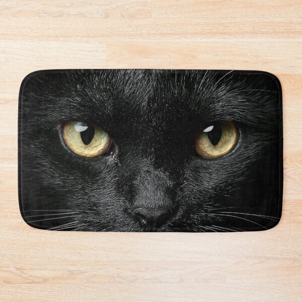 Item preview, Intense Black Cat Portrait designed and sold by AI-lineDesign.