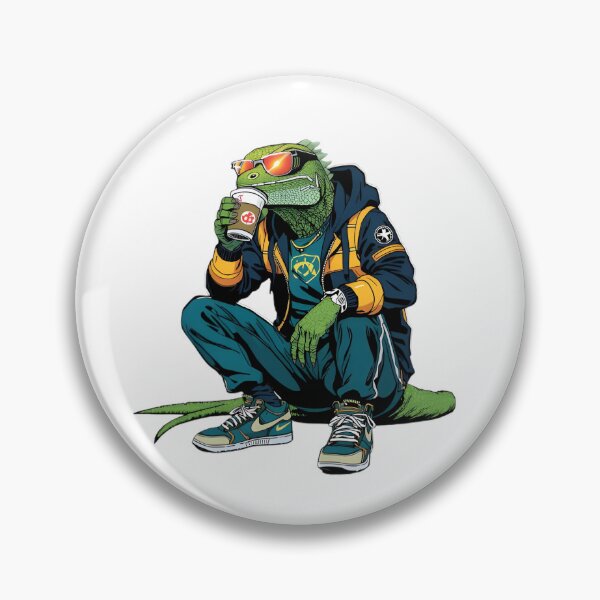 Item preview, Chillin' Lizard Drinking Coffee designed and sold by MarineIndustry.
