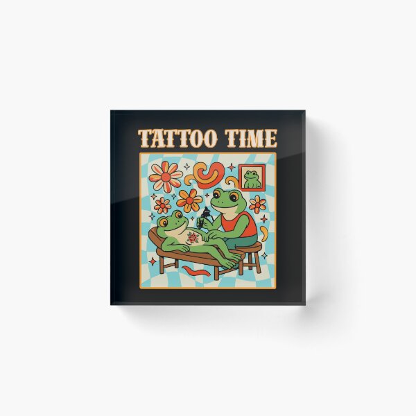 Item preview, Tattoo Time - Groovy Frogs Design designed and sold by tellia-kallisto.