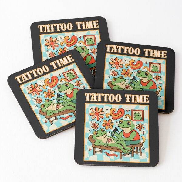 Item preview, Tattoo Time - Groovy Frogs Design designed and sold by tellia-kallisto.