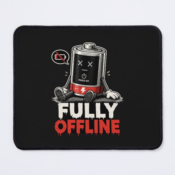 Item preview, Fully Offline Shirt – No Social Mode Tee designed and sold by DesignTeamHub.