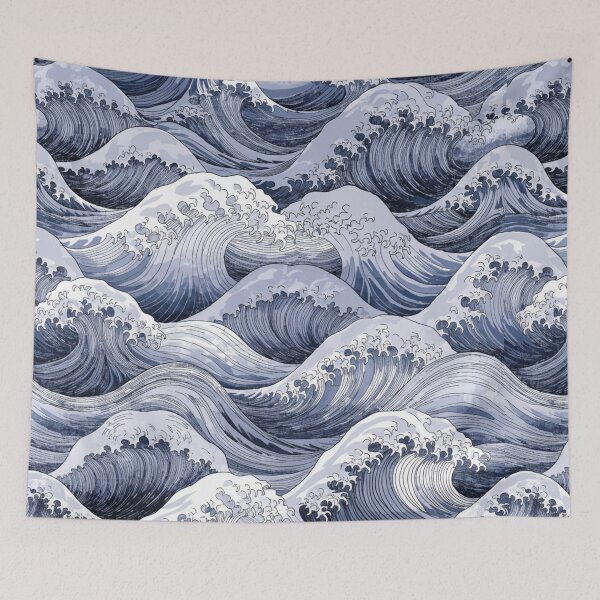 Item preview, Japanese Ocean Waves Art Design designed and sold by NOVASTOCK117.
