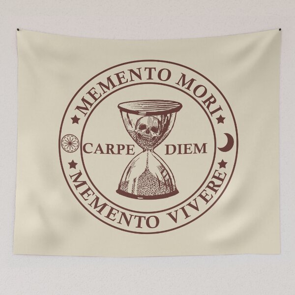 Item preview, Rememeber You Must Die - Memento Mori Skull Memento Vivere Carpe Diem  designed and sold by Alexaltay.