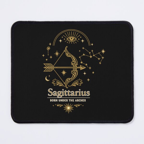 Item preview, Sagittarius Zodiac Constellation Bow & Arrow | Minimalist Celestial Astrology Art designed and sold by Emoji Emblems.