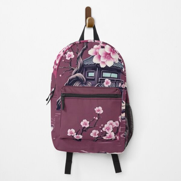 Item preview, Japanese home with cherry blossom tree designed and sold by Hn07pe.