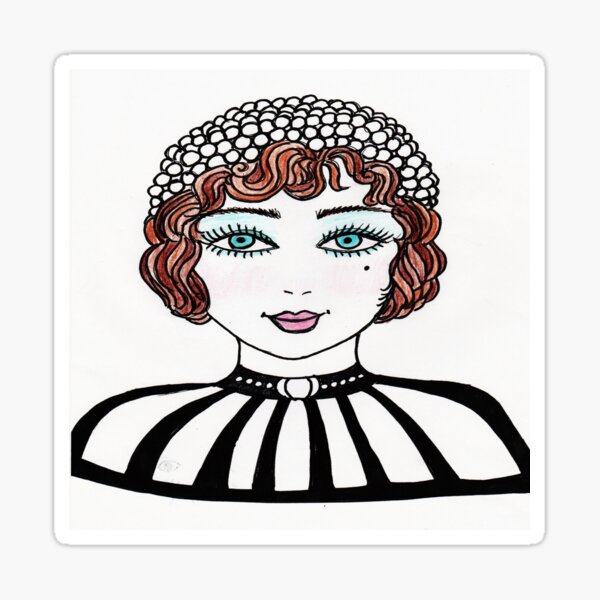 20's Flapper Sticker