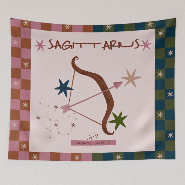 Item preview, Sagittarius Zodiac – Celestial Astrology Illustration  designed and sold by prikanashiro.