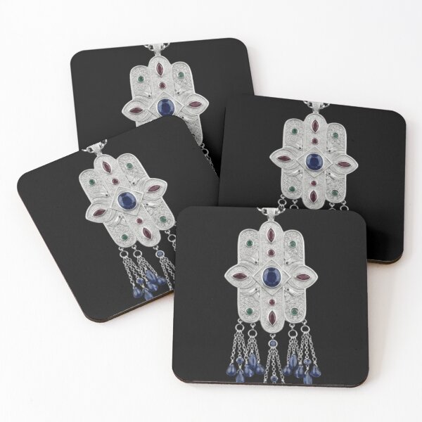 Item preview, Traditional Jewelry Black | North African Heritage Art designed and sold by Rawafi Art Studio.