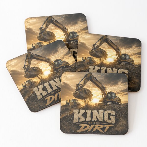 Item preview, King Of The Dirt Excavator Operator Heavy Equipment Design designed and sold by kakmi-art.
