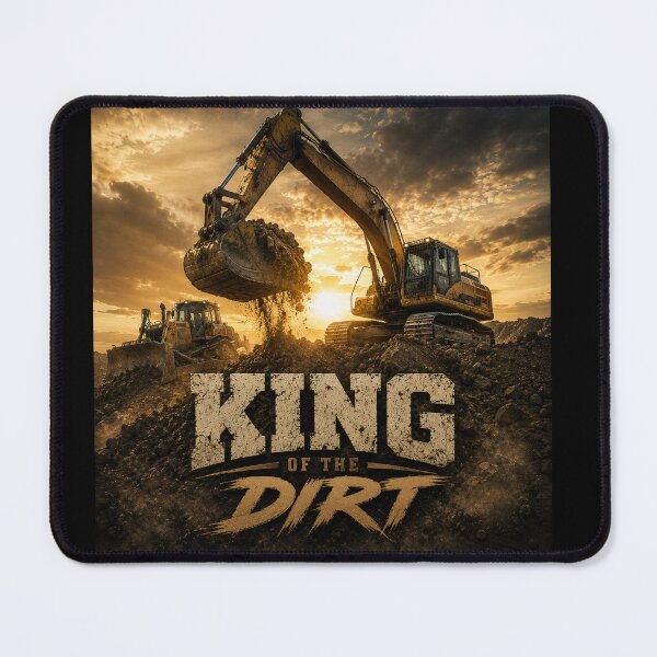 Item preview, King Of The Dirt Excavator Operator Heavy Equipment Design designed and sold by kakmi-art.