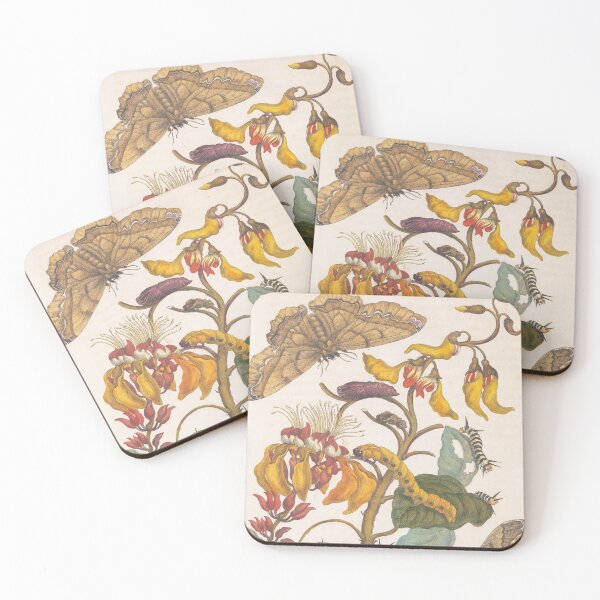 Item preview, YELLOW WORMS & BROWN BUTTERFLIES designed and sold by POPVIDEOVAULT STORE.