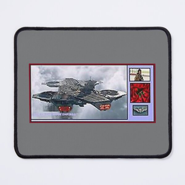 Item preview, Mu’ur (UM) Empire™ al-Benhadiel©™ design, Helicarrier,  gray background designed and sold by HardyKnitDesign.