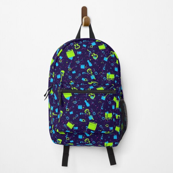 Item preview, Guitar & Amp Gig Day Pattern | Music Lover Navy Neon Splatter All Over Print designed and sold by Analog Threads & Goods.