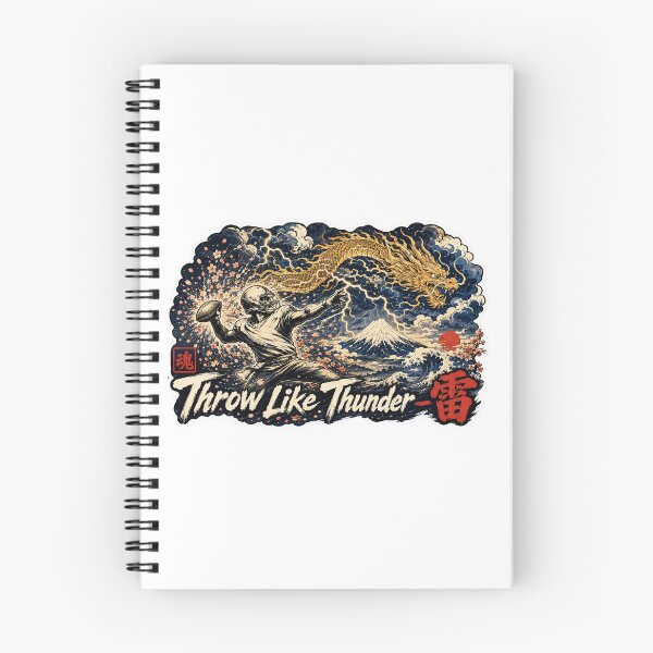Item preview, Throw Like Thunder – Japanese Ukiyo-e Football QB Sticker Art designed and sold by Locker39.
