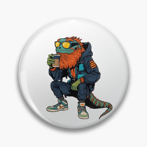 Item preview, Hypebeast Lizard Drinking Coffee designed and sold by MarineIndustry.