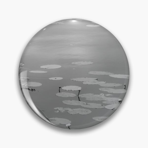 Item preview, Moody Black and White Lily Pond: Minimalist Nature designed and sold by Apex_Visuals.