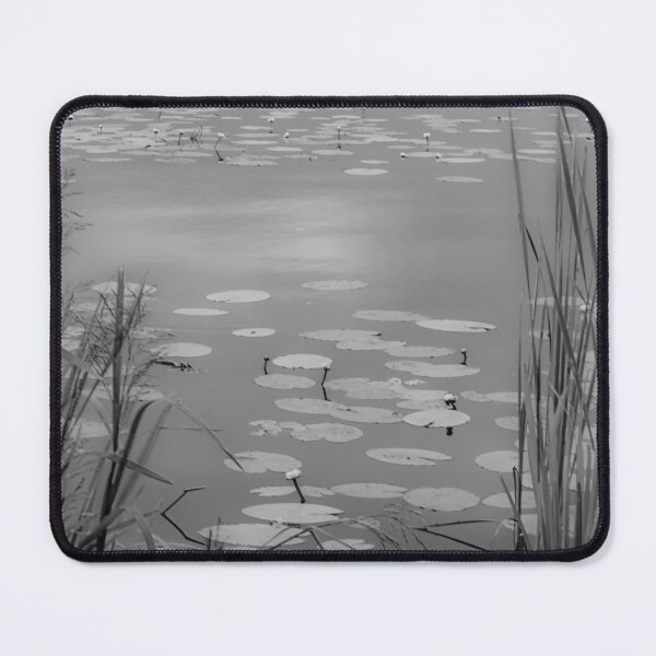 Item preview, Moody Black and White Lily Pond: Minimalist Nature designed and sold by Apex_Visuals.