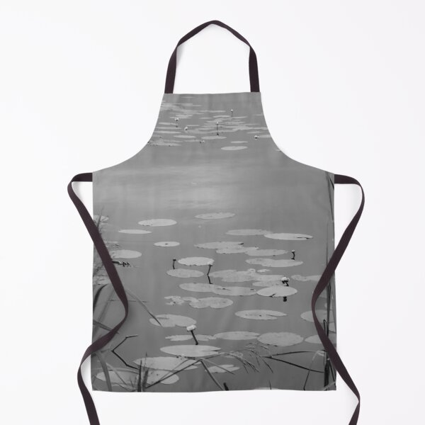 Item preview, Moody Black and White Lily Pond: Minimalist Nature designed and sold by Apex_Visuals.