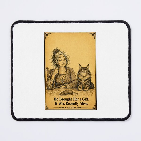 Item preview, Crone Cards — He Brought Her a Gift. It Was Recently Alive. designed and sold by Kay Mhor Studio.
