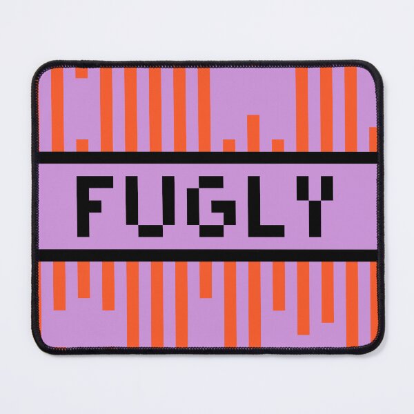 Item preview, FUGLY — Pixel Art Word | Retro 8-Bit Two-Tone Typography designed and sold by Mouremandier.