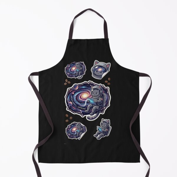 Item preview, Space Cat Barista: Cosmic Coffee Hacker Coding a Galaxy designed and sold by Barkashow.