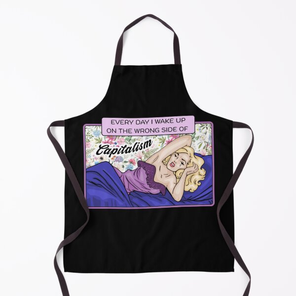Item preview, Comic Woman Wakes Up On The Wrong Side Of Capitalism designed and sold by Unhinged Heather.