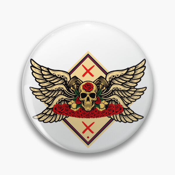 Item preview, Winged Skull Vintage Artwork designed and sold by MCNovaStudio.