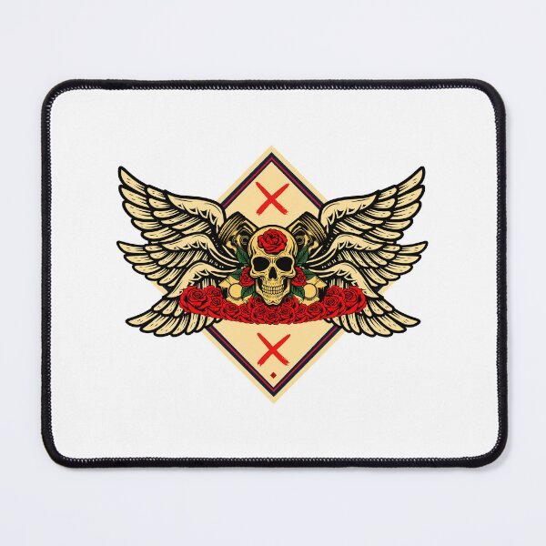 Item preview, Winged Skull Vintage Artwork designed and sold by MCNovaStudio.