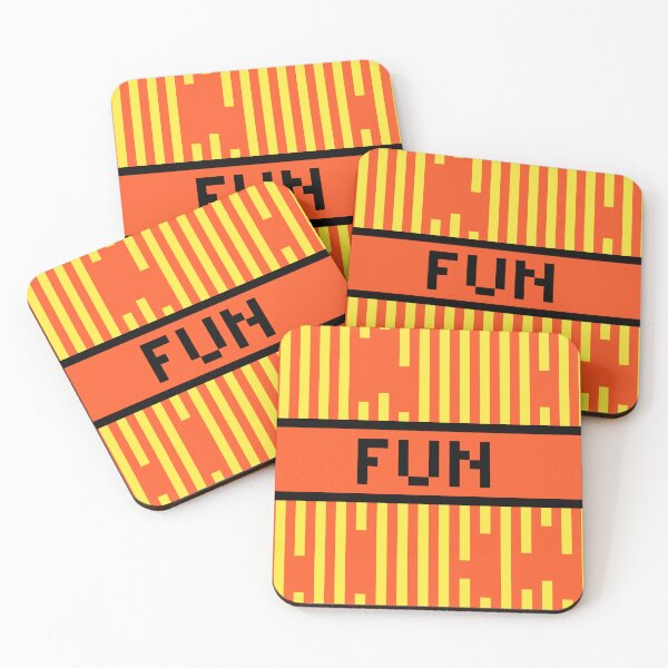 Item preview, FUN — Pixel Art Word | Retro 8-Bit Two-Tone Typography designed and sold by Mouremandier.