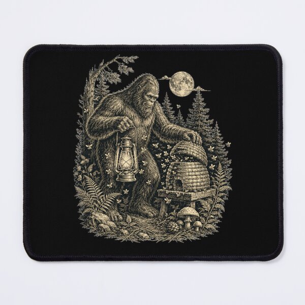 Item preview, Bigfoot Beehive Vintage Cryptid Tee designed and sold by POD DYNASTY.