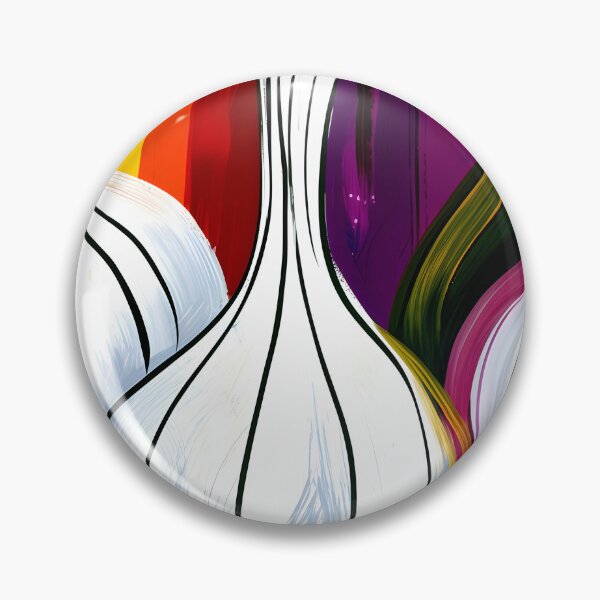 Item preview, Kitchen Garden in Abstract Color - Garlic and Onions Alive with Bold Curves and Vibrant Energy designed and sold by OlfactoART Studio.